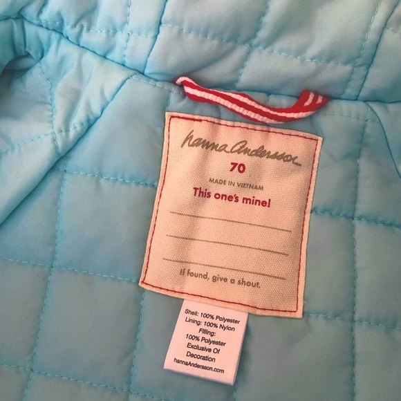 HANNA ANDERSSON snowsuit floral puffy jacket bunting waterproof botanical suit - Picture 7 of 7